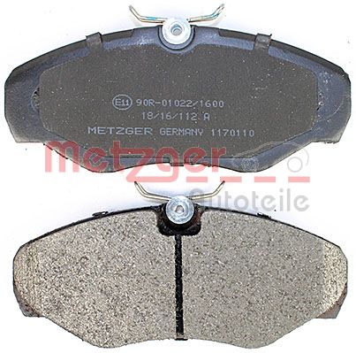 METZGER 1170110 Bremsbelagsatz, Scheibenbremse